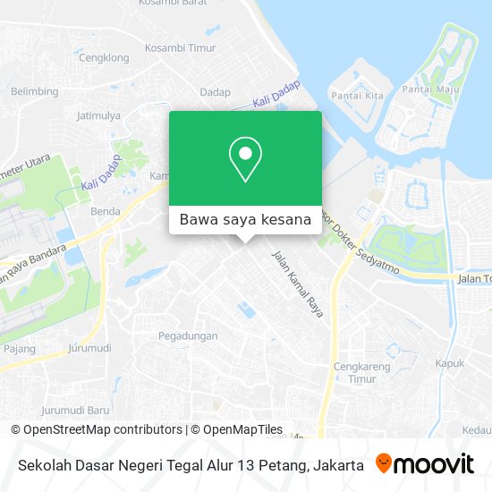 Peta Sekolah Dasar Negeri Tegal Alur 13 Petang