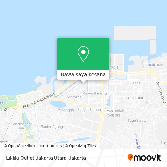 Peta Likliki Outlet Jakarta Utara