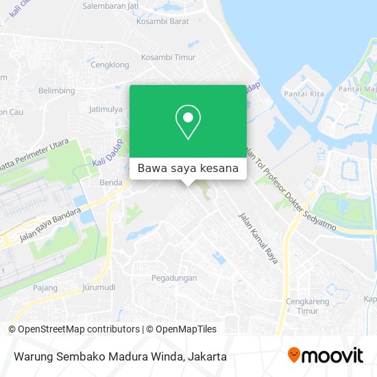Peta Warung Sembako Madura Winda