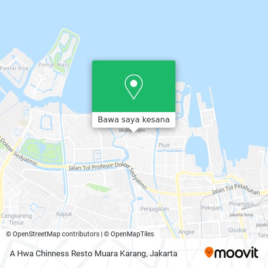 Peta A Hwa Chinness Resto Muara Karang