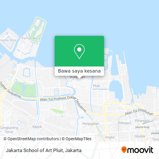 Peta Jakarta School of Art Pluit