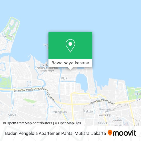 Peta Badan Pengelola Apartemen Pantai Mutiara