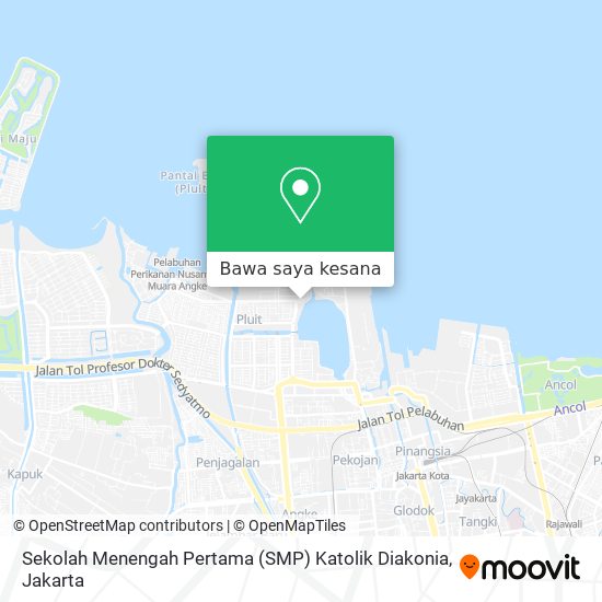 Peta Sekolah Menengah Pertama (SMP) Katolik Diakonia