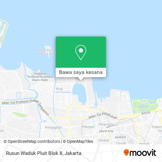 Peta Rusun Waduk Pluit Blok 8