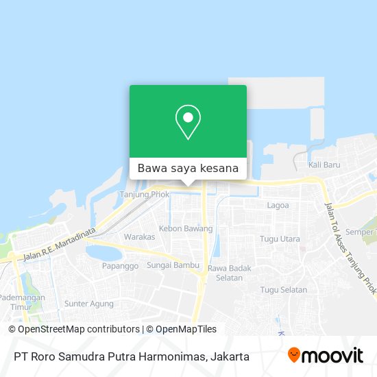 Peta PT Roro Samudra Putra Harmonimas