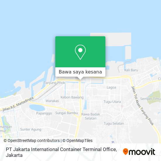 Peta PT Jakarta International Container Terminal Office