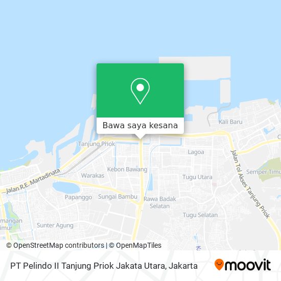 Peta PT Pelindo II Tanjung Priok Jakata Utara