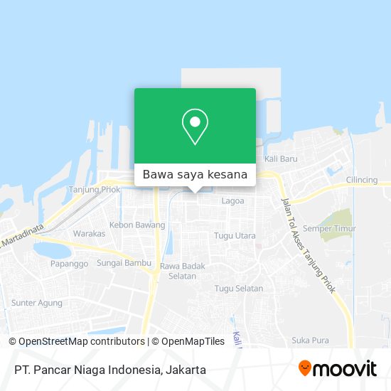 Peta PT. Pancar Niaga Indonesia