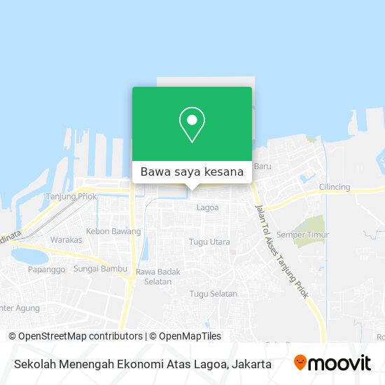 Peta Sekolah Menengah Ekonomi Atas Lagoa