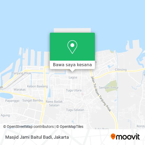 Peta Masjid Jami Baitul Badi