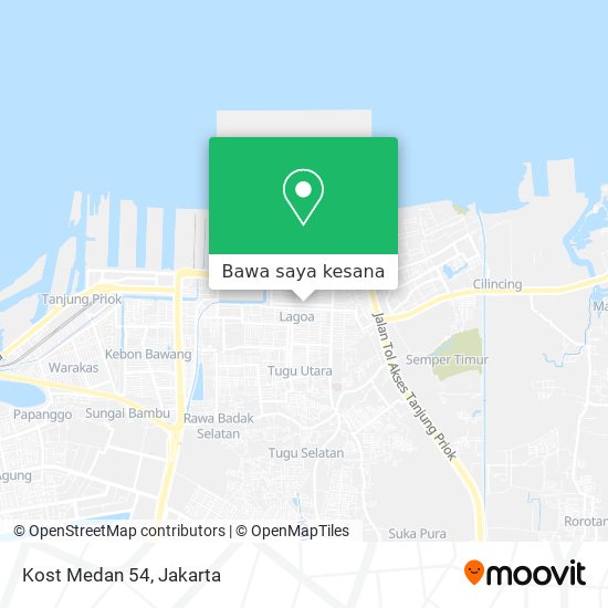 Peta Kost Medan 54