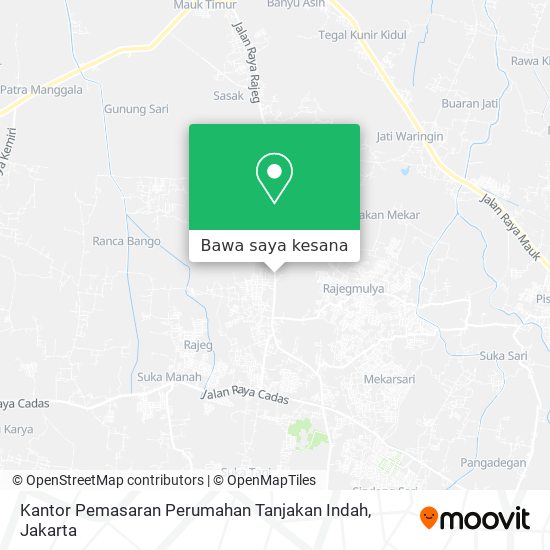 Peta Kantor Pemasaran Perumahan Tanjakan Indah