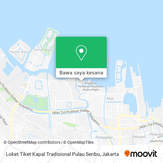Peta Loket Tiket Kapal Tradisional Pulau Seribu