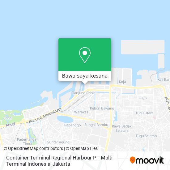 Peta Container Terminal Regional Harbour PT Multi Terminal Indonesia