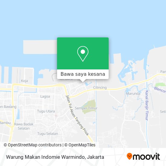 Peta Warung Makan Indomie Warmindo