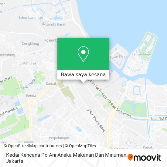 Peta Kedai Kencana Po Ani Aneka Makanan Dan Minuman