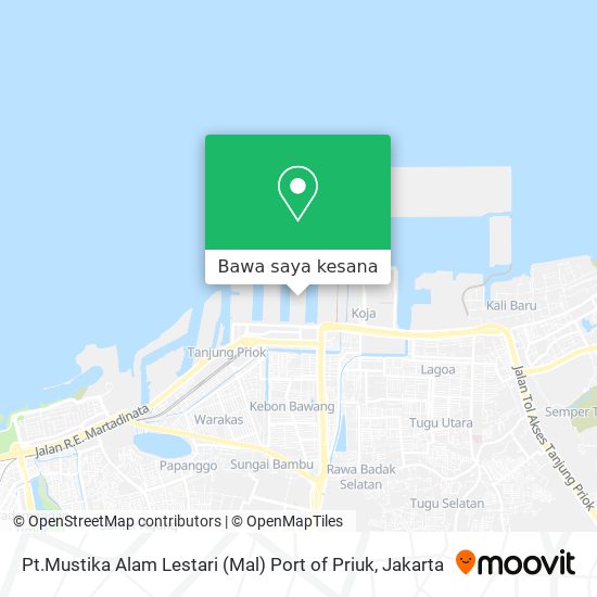 Peta Pt.Mustika Alam Lestari (Mal) Port of Priuk