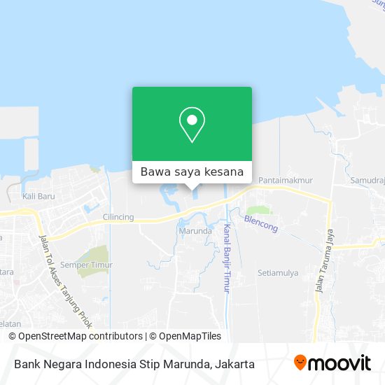 Peta Bank Negara Indonesia Stip Marunda