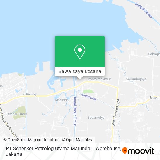 Peta PT Schenker Petrolog Utama Marunda 1 Warehouse