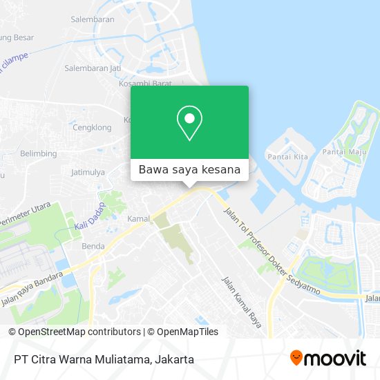 Peta PT Citra Warna Muliatama