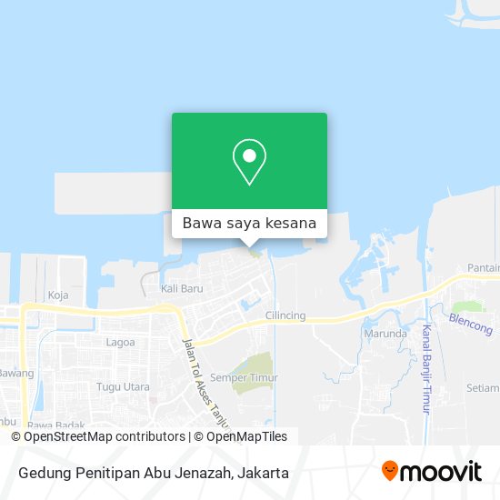 Peta Gedung Penitipan Abu Jenazah