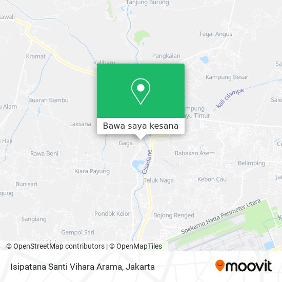 Peta Isipatana Santi Vihara Arama