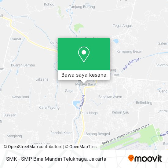 Peta SMK - SMP Bina Mandiri Teluknaga