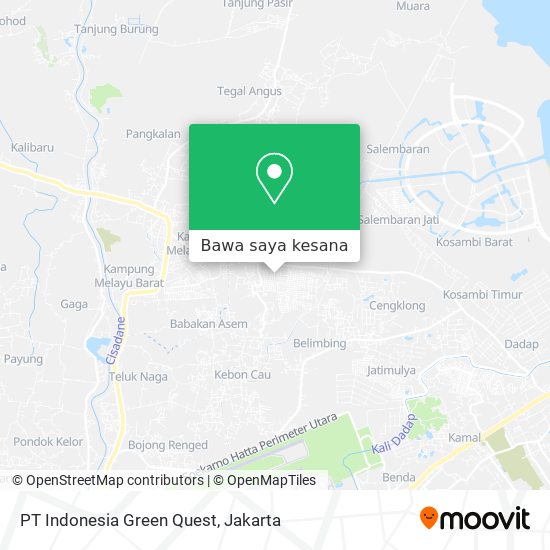 Peta PT Indonesia Green Quest