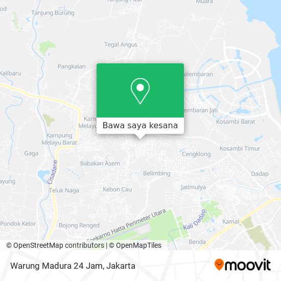 Peta Warung Madura 24 Jam