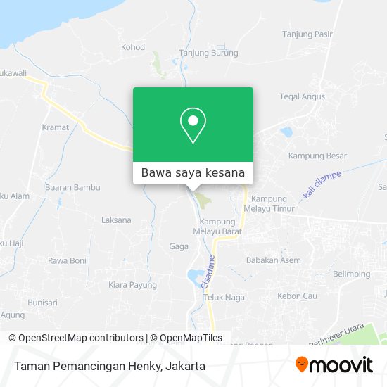 Peta Taman Pemancingan Henky