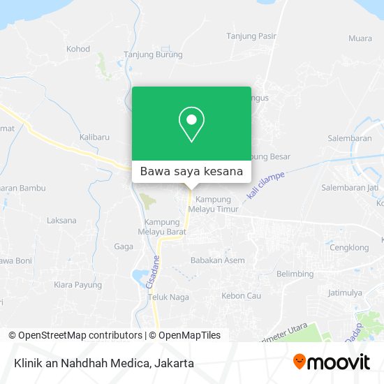 Peta Klinik an Nahdhah Medica