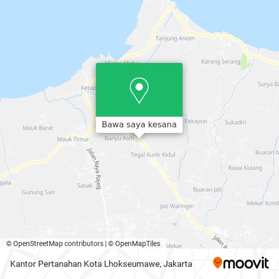 Peta Kantor Pertanahan Kota Lhokseumawe