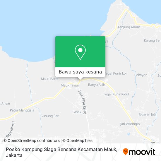 Peta Posko Kampung Siaga Bencana Kecamatan Mauk