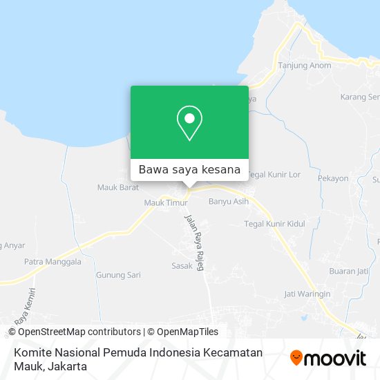 Peta Komite Nasional Pemuda Indonesia Kecamatan Mauk
