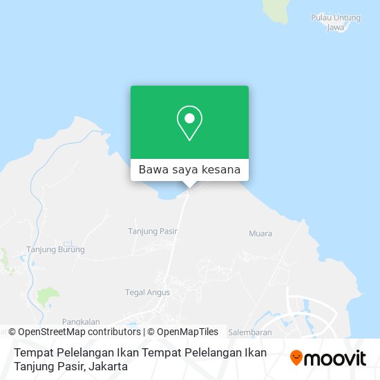 Peta Tempat Pelelangan Ikan Tempat Pelelangan Ikan Tanjung Pasir