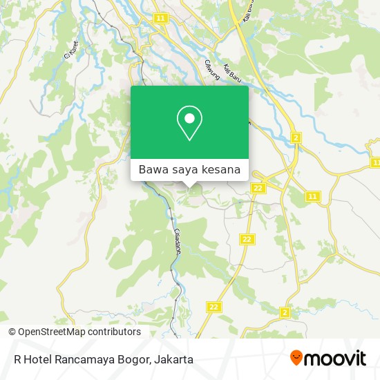 Peta R Hotel Rancamaya Bogor