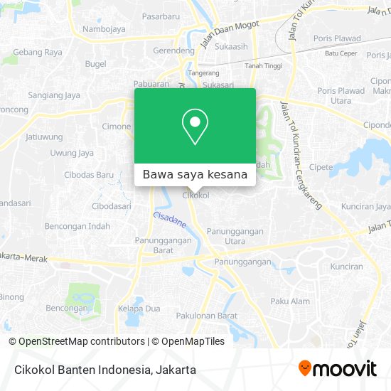 Peta Cikokol Banten Indonesia