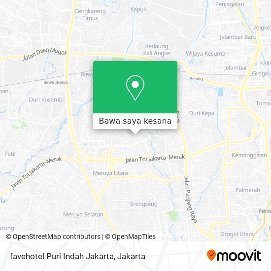 Peta favehotel Puri Indah Jakarta