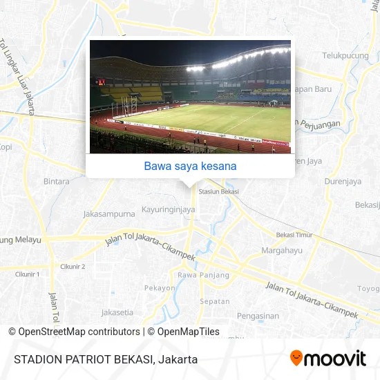 Peta STADION PATRIOT BEKASI