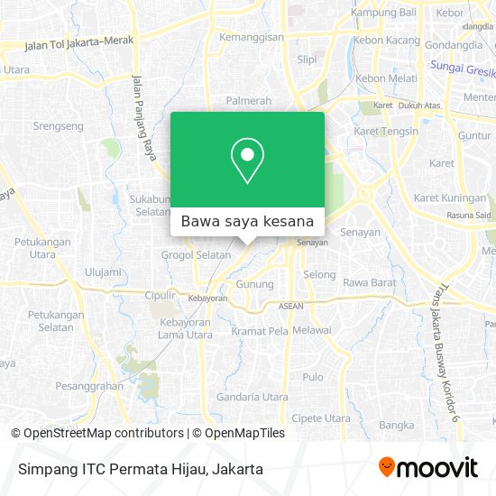 Peta Simpang ITC Permata Hijau
