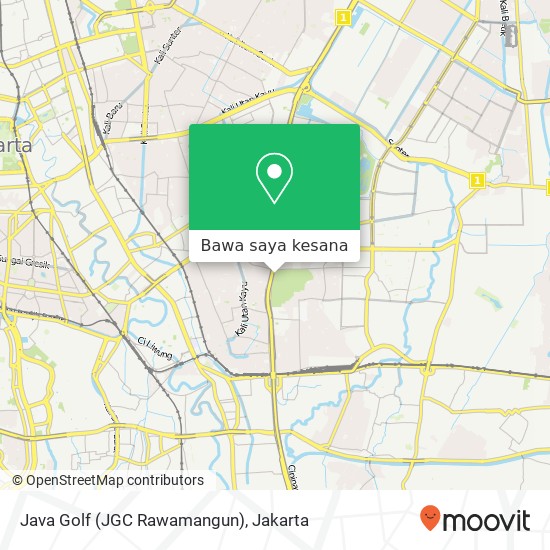 Peta Java Golf (JGC Rawamangun)