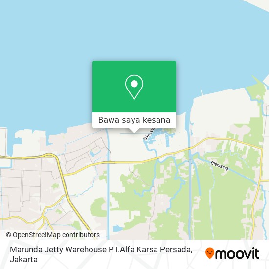 Peta Marunda Jetty Warehouse PT.Alfa Karsa Persada