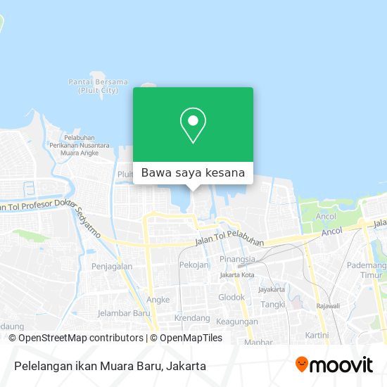 Peta Pelelangan ikan Muara Baru