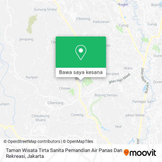 Peta Taman Wisata  Tirta Sanita  Pemandian Air Panas Dan Rekreasi