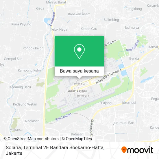 Peta Solaria, Terminal 2E Bandara Soekarno-Hatta