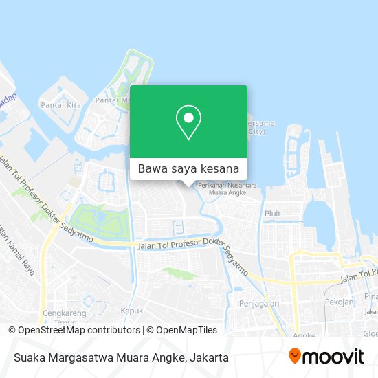 Peta Suaka Margasatwa Muara Angke