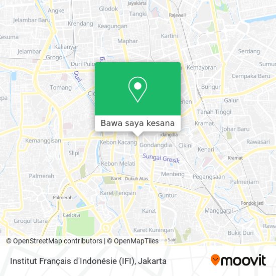 Peta Institut Français d'Indonésie (IFI)
