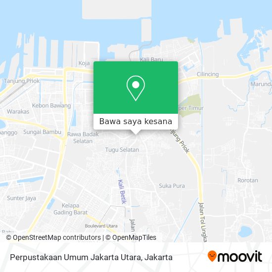 Peta Perpustakaan Umum Jakarta Utara