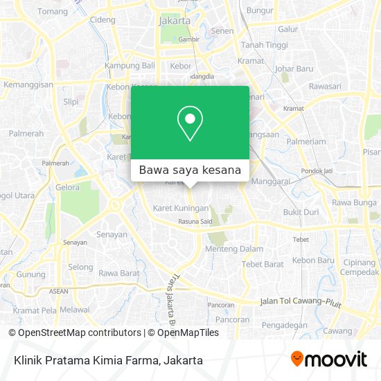 Peta Klinik Pratama Kimia Farma
