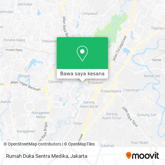 Peta Rumah Duka Sentra Medika